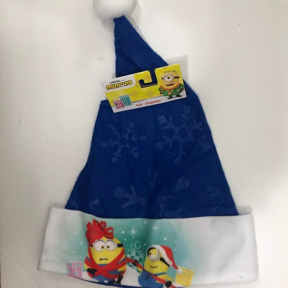 Minions Santa Hat/Stocking NWT